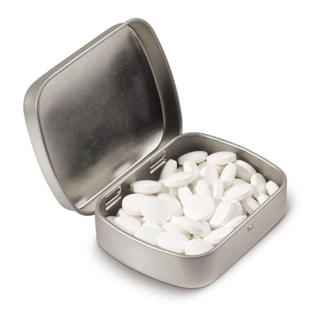 Mini tin peppermint box