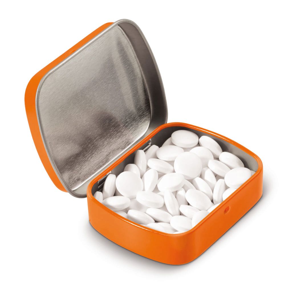 Mini tin peppermint box